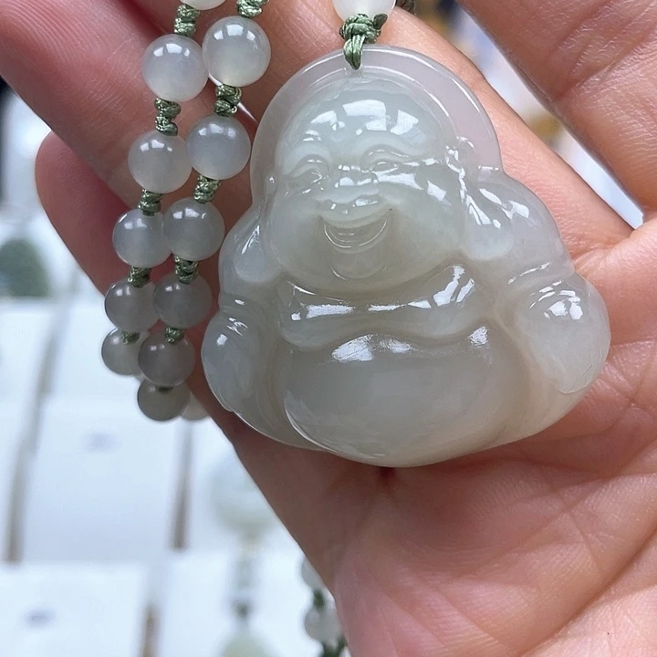 和田玉未镶嵌颈饰蓉****物40