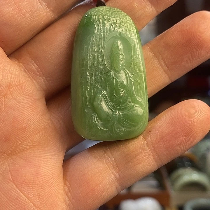 和田玉未镶嵌吊坠(不含链)