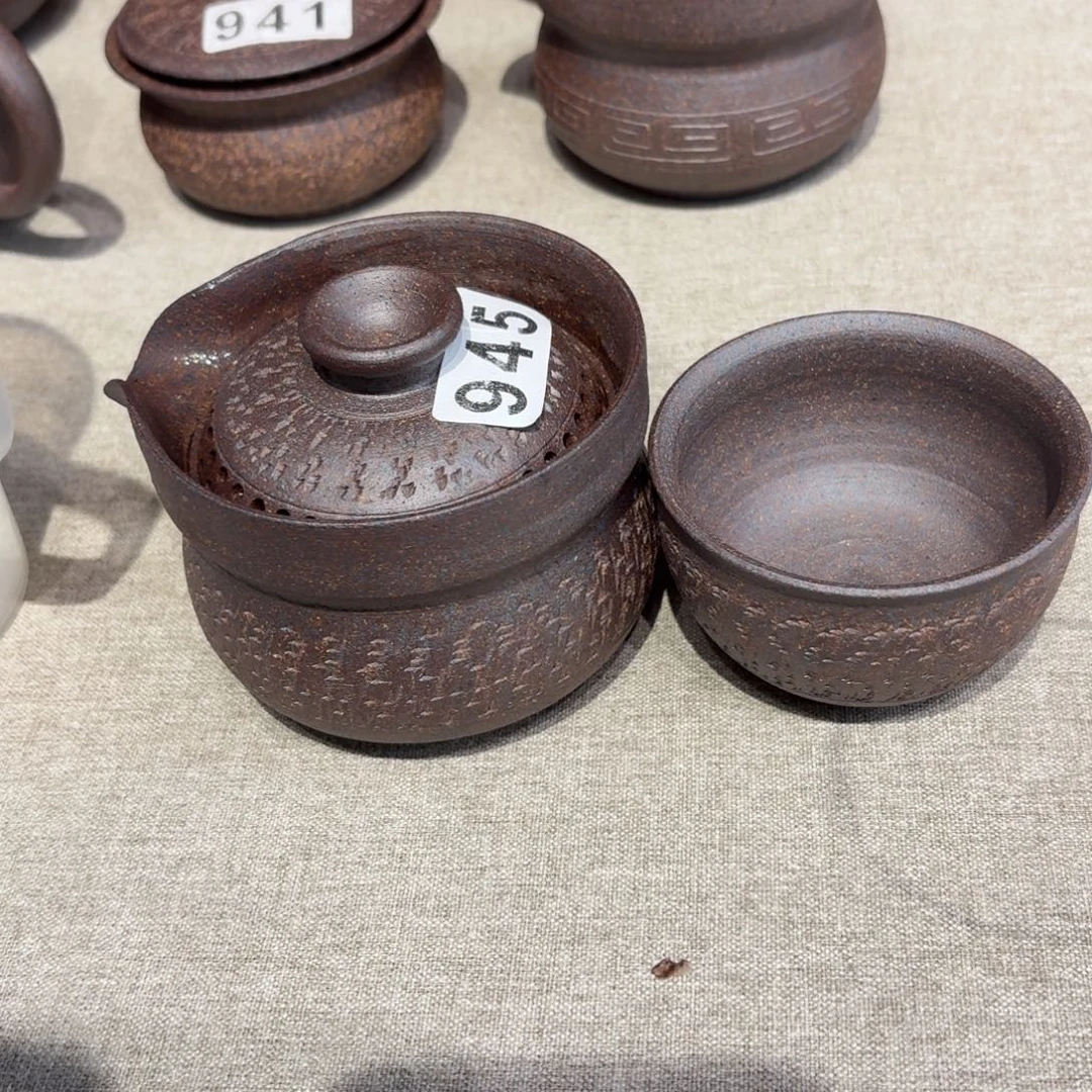 摆件粗瓷茶具素胎无釉