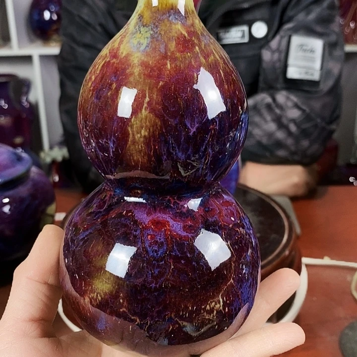 尚峰钧窑作品葫芦瓶