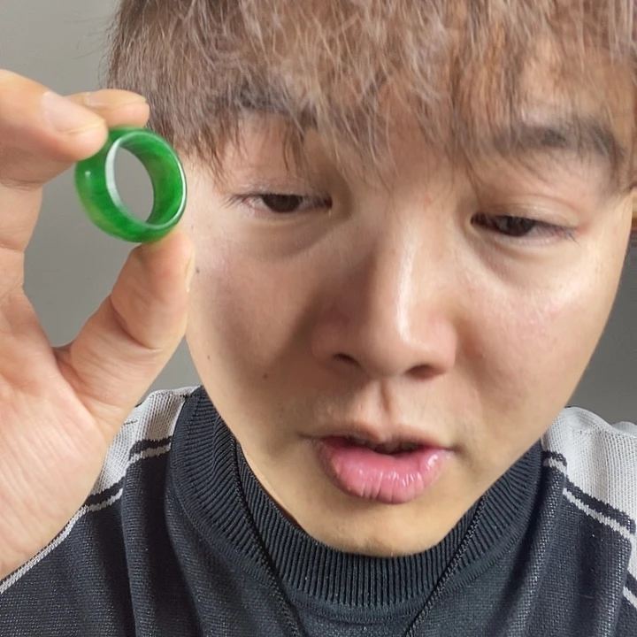 未镶嵌戒指翡翠扳指戒圈