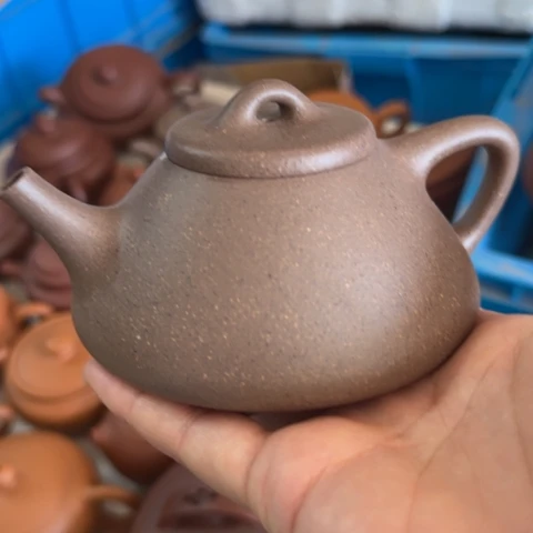 茶壶紫砂蟹壳青料220cc
