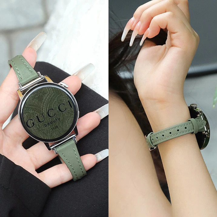 适用华为gt5手表表带watch3pro真皮gt4女士新款GT3秋冬细款小蛮腰