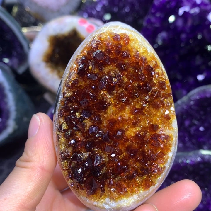 水晶福利黄晶蛋 未镶嵌