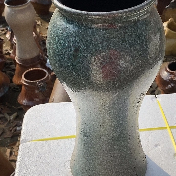 花盆紫砂口15.5高度37瑕疵