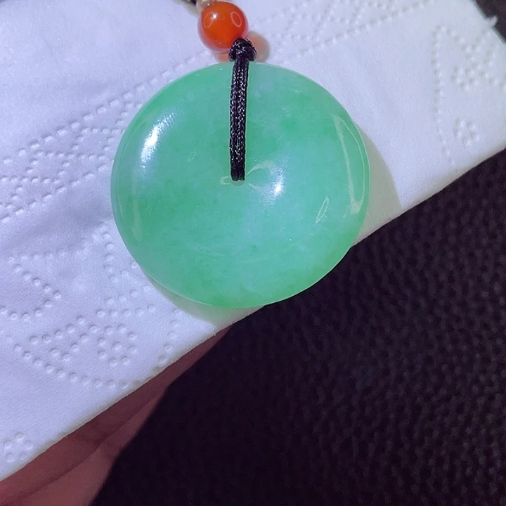 颈饰18K金镶嵌翡翠翡翠