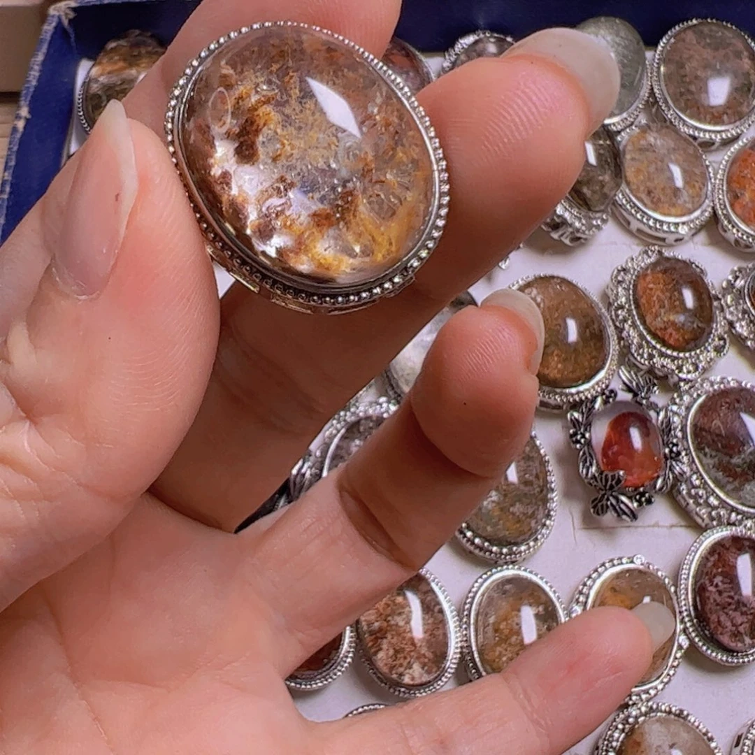 水晶手链银S800镀金镶嵌?***水