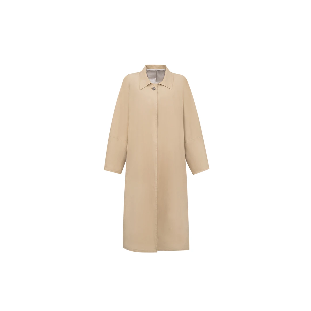 【高矮胖瘦通吃风衣】明星同款廓形蝙蝠袖大衣外套ZA63259