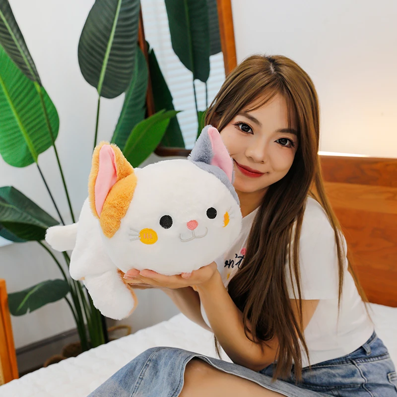 创意翻转水豚变身猫咪公仔亲肤玩偶可爱毛绒玩具治愈布娃娃礼物女