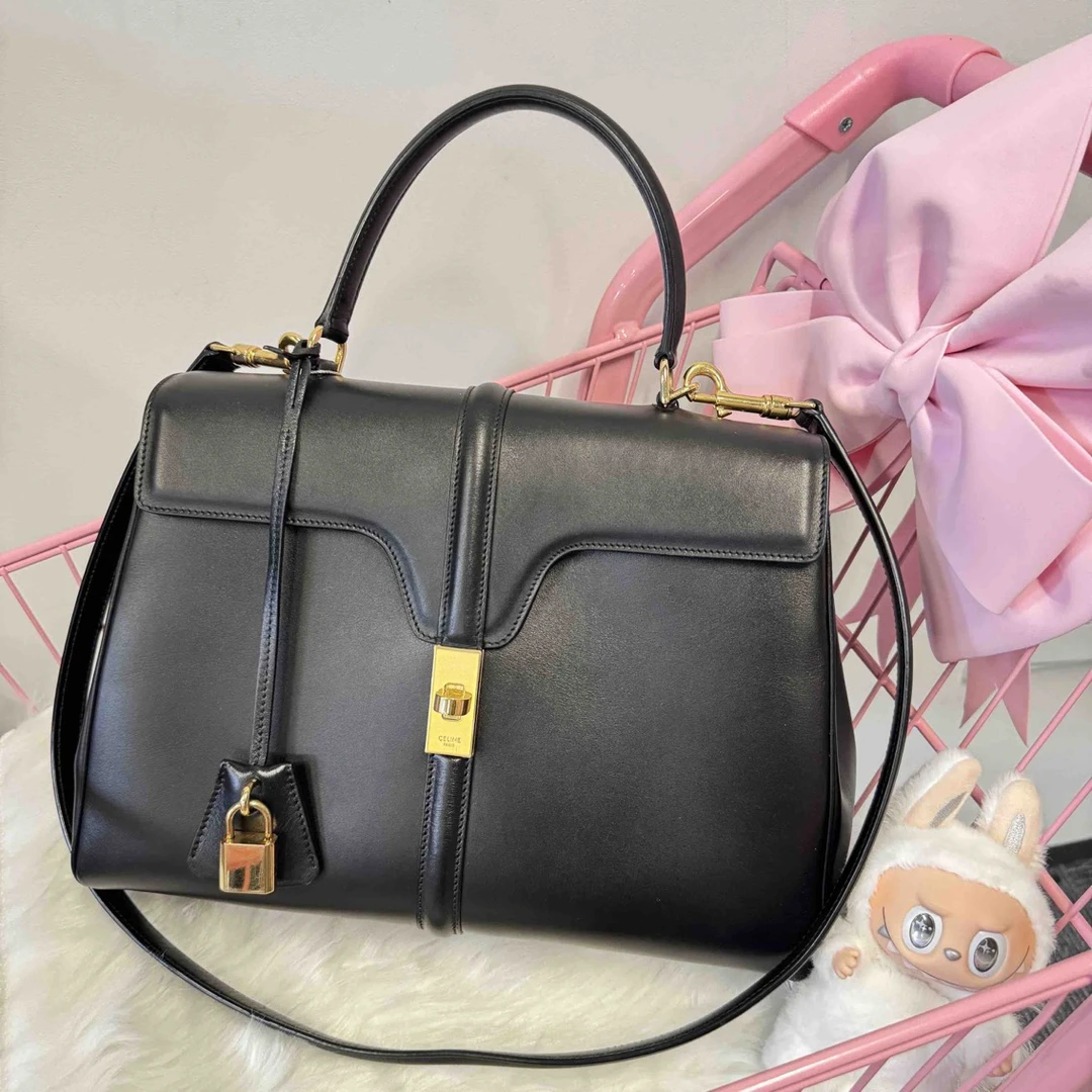 99新 Celine/思琳 黑金soft16/9267