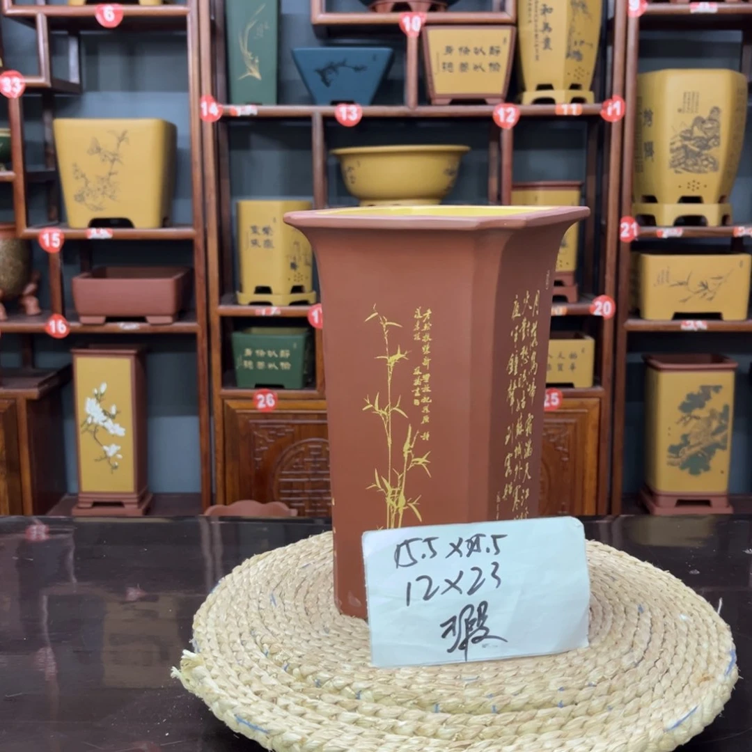 紫砂花盆紫砂花盆