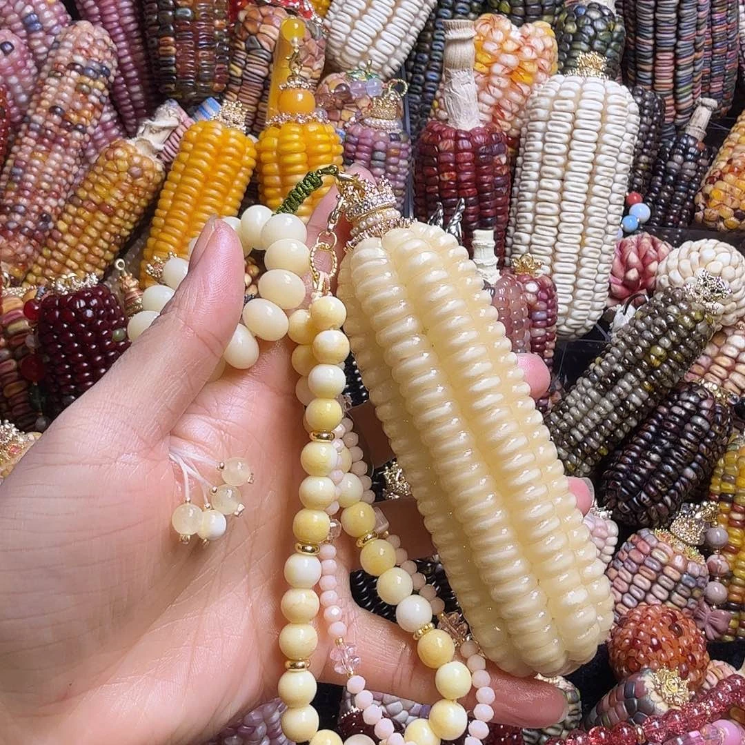 蓝***天亚克力合金白嘟八排玉米