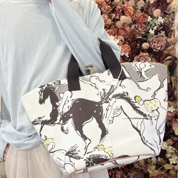 95新 Hermes/爱马仕 【龙】99 0741 图画手提托特包