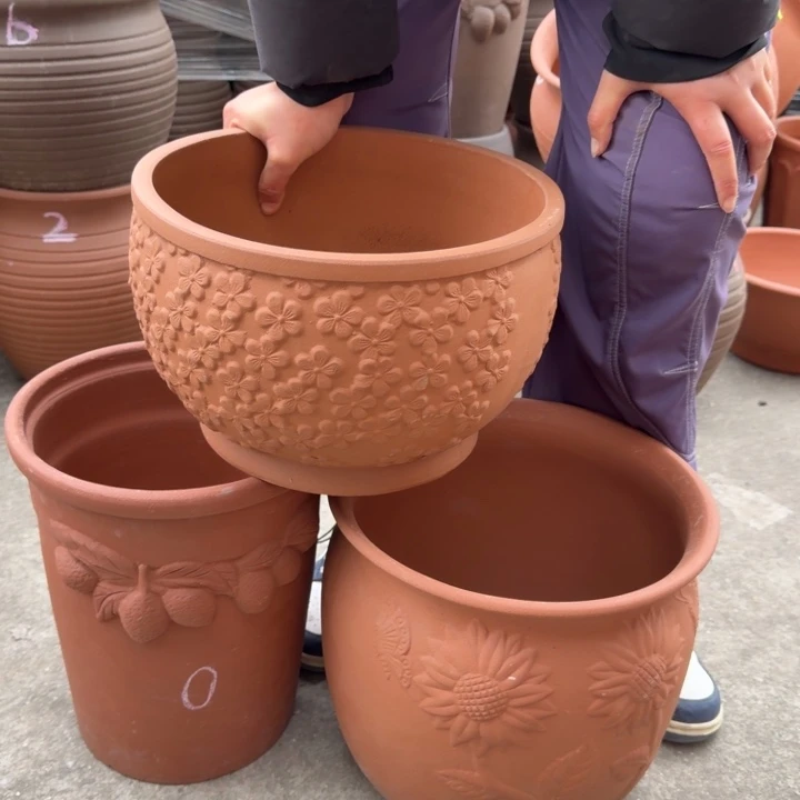 紫砂花盆口30高19口30高26口25高31