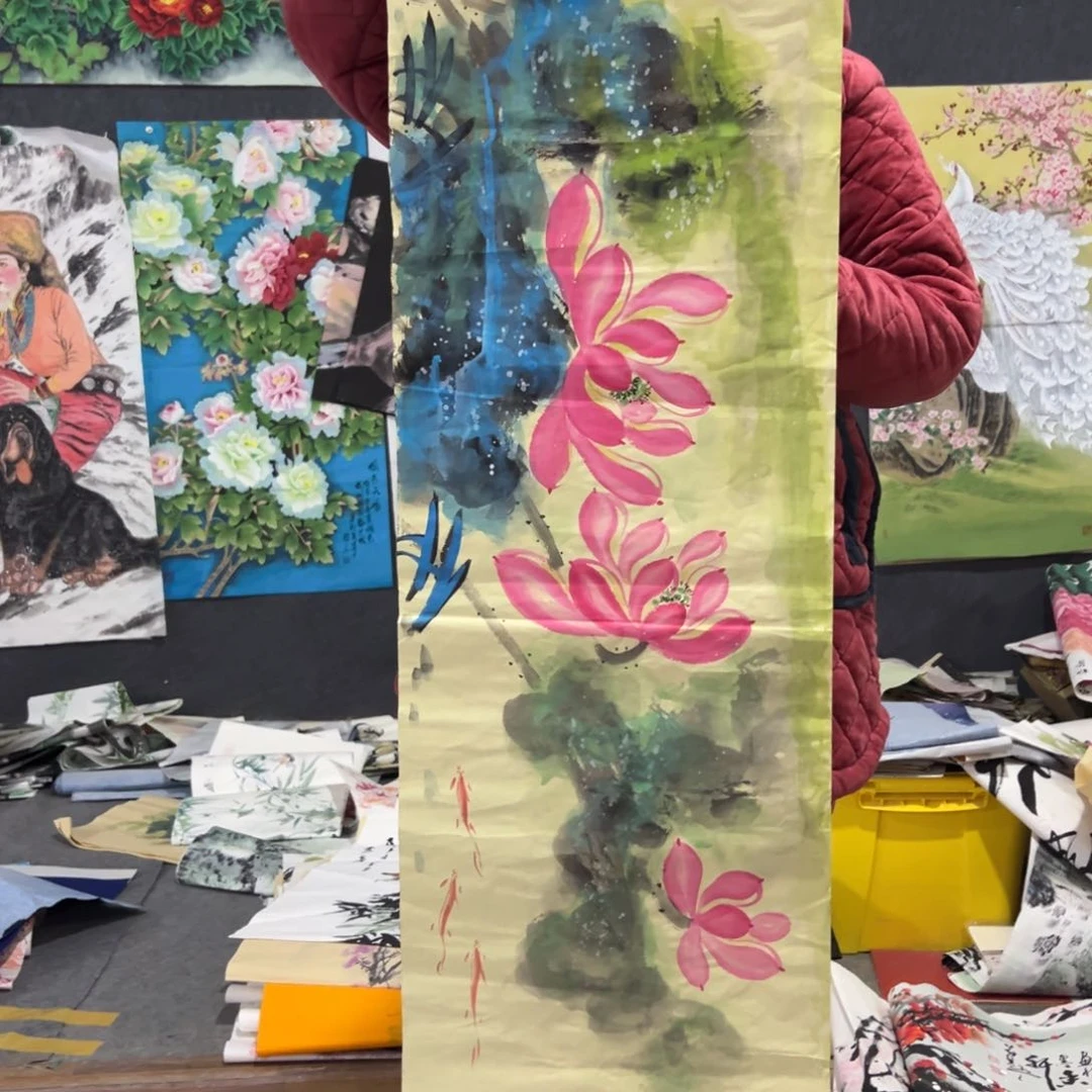 国画国画作品画心一张