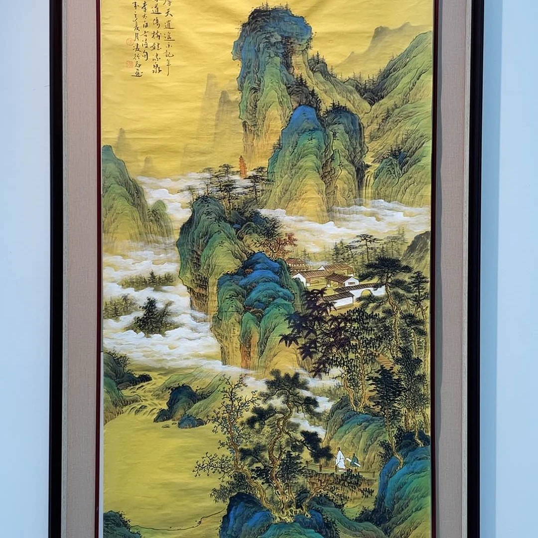国画凌行志手绘作品