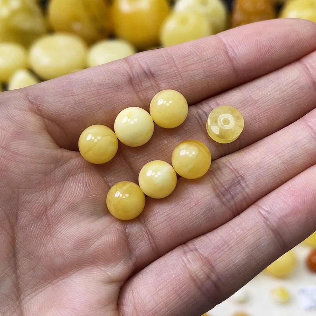 蜜蜡未镶嵌珠宝奇石8+mm瑕疵福利