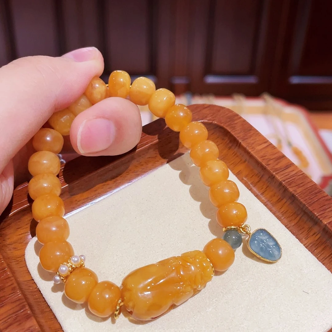 蜜蜡手链未镶嵌手串