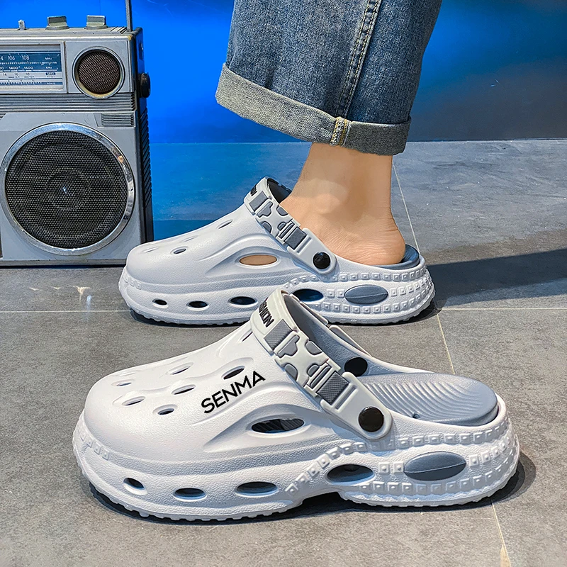 森马2025新款沙滩鞋男夏季外穿运动防滑两用包头休闲沙滩凉拖