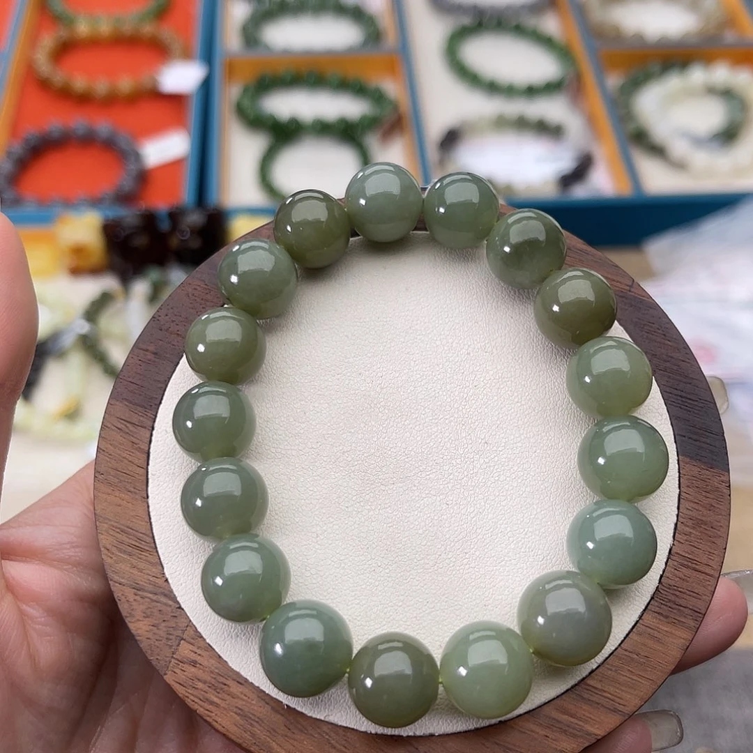 和田玉未镶嵌手串Z43卡12