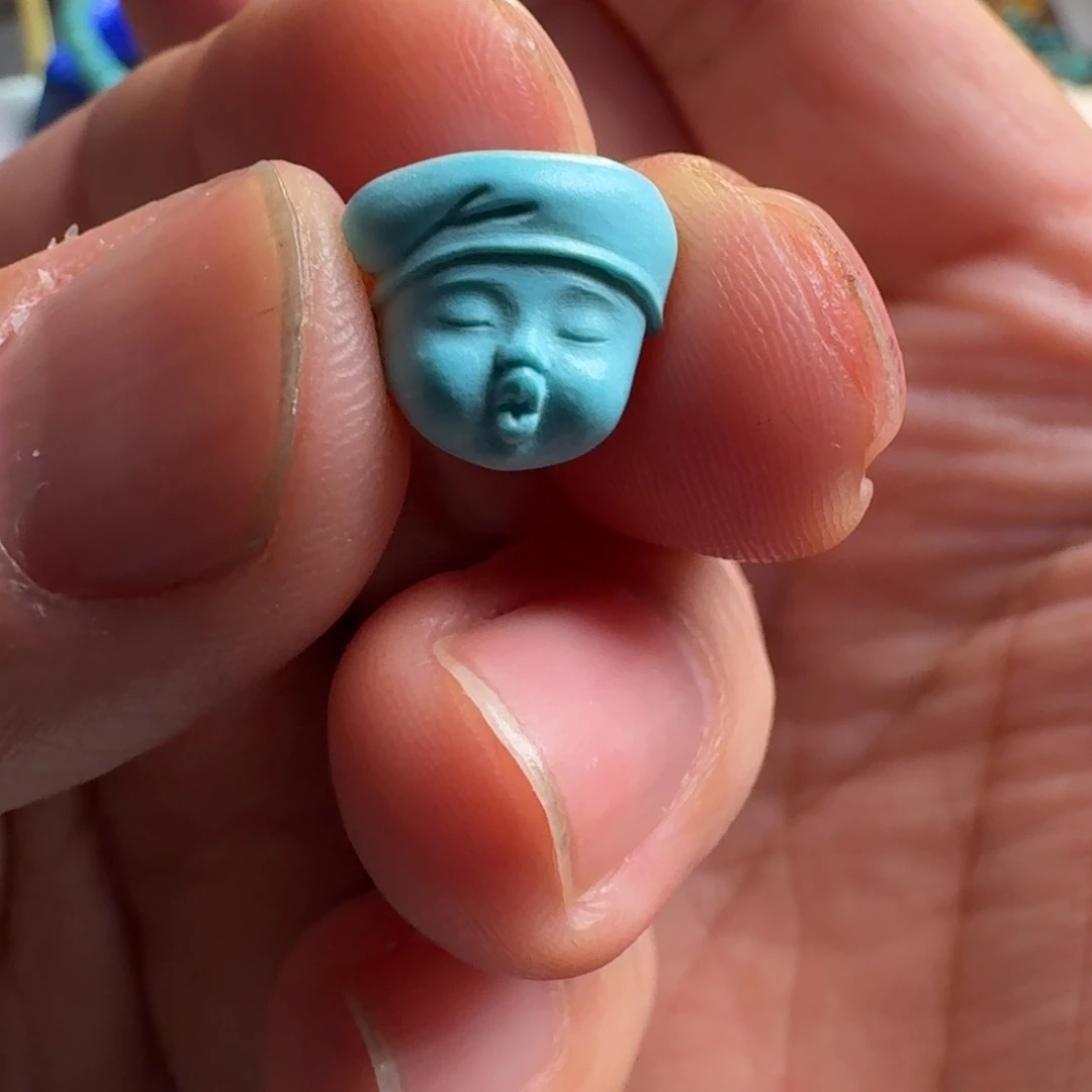 绿松石珠宝奇石未镶嵌11m m