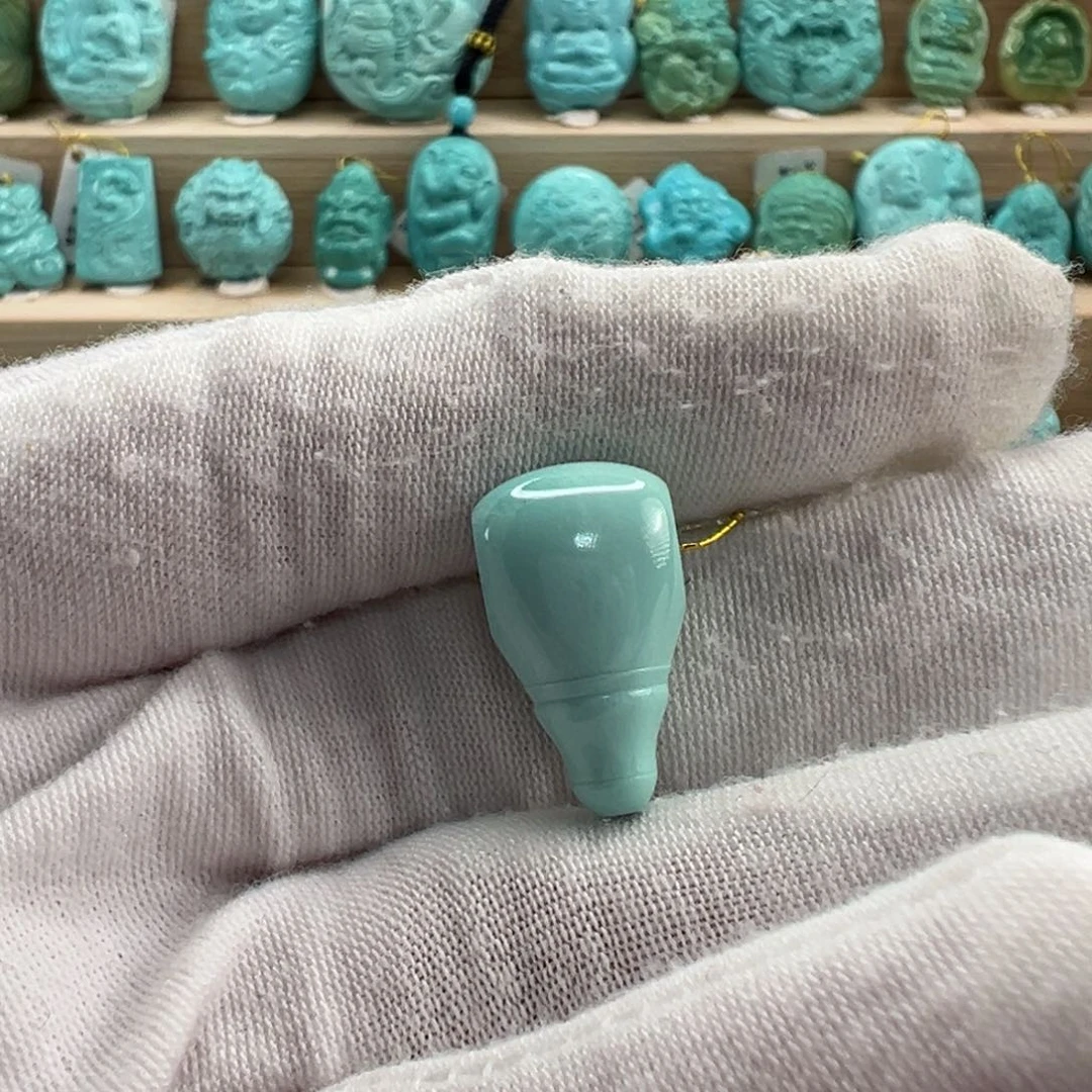 未镶嵌绿松石三通11.2mm