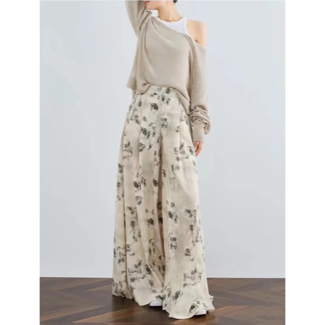 唐麻吉布-00裙裤女宽松休闲裤子阔腿裤春游出行衣服洋气小众裤子