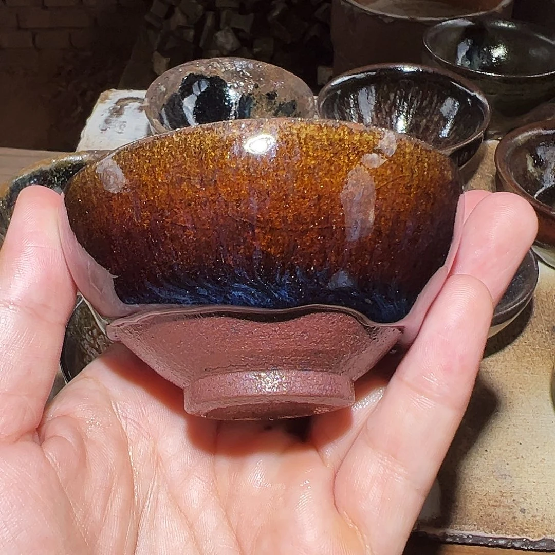 茶盏1981不带礼盒落灰烧行知建盏