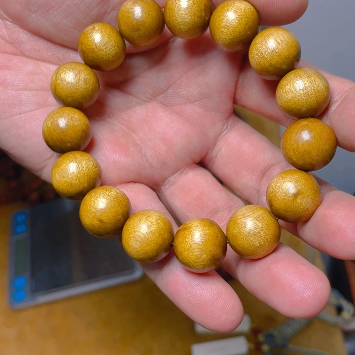 金丝楠手串/手链金丝楠木1.5单圈