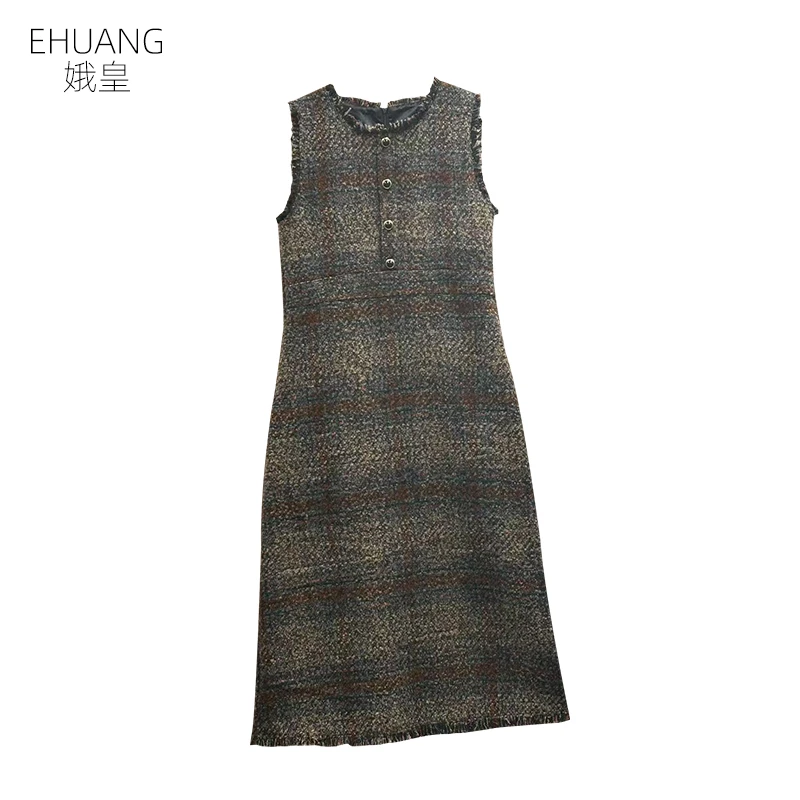 秋冬新款大码女连衣裙-42