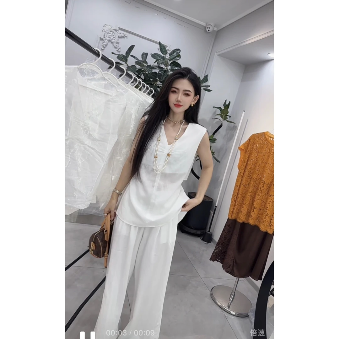 ［文静家］夏日限定～文静自留  长短合适百搭时尚上衣女