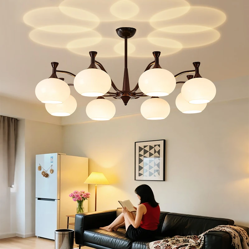 法式客厅吊灯中古复古大厅主灯餐厅卧室高级简约2025新款灯具全屋