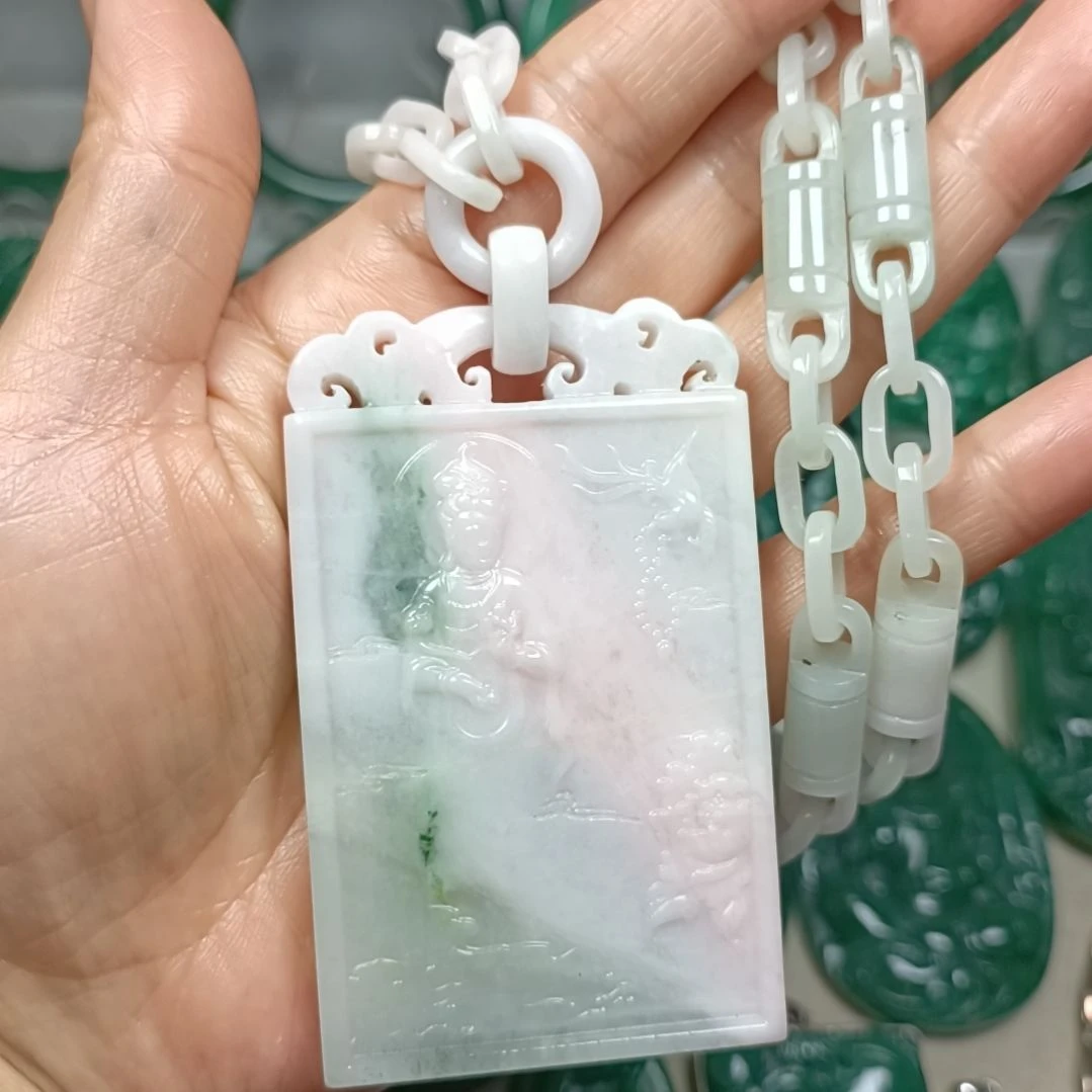 未镶嵌独山玉观音菩萨