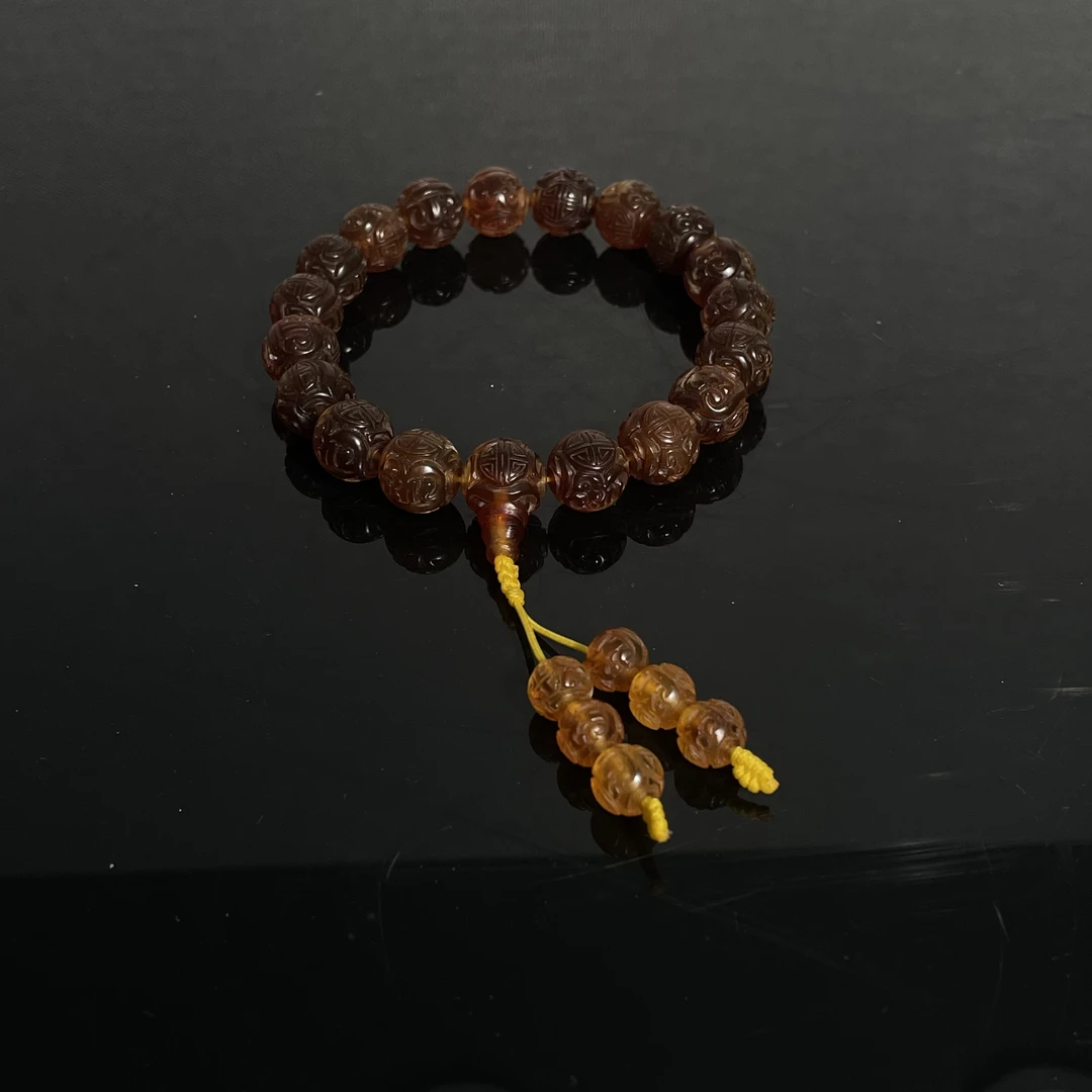 Tgz38 二十世纪 琥珀珠串