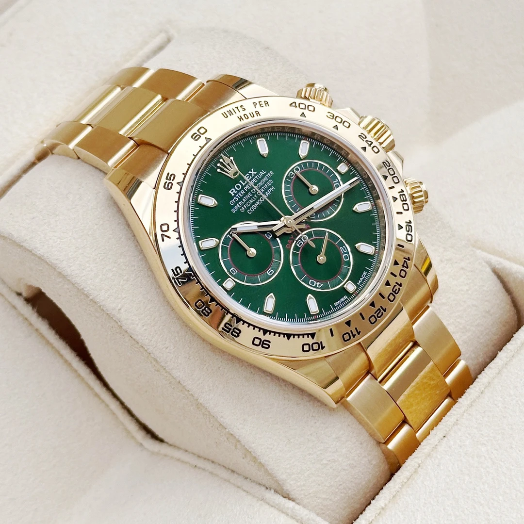 95新 Rolex/劳力士 宇宙计型迪通拿 116508-0013 绿金迪 23年全套