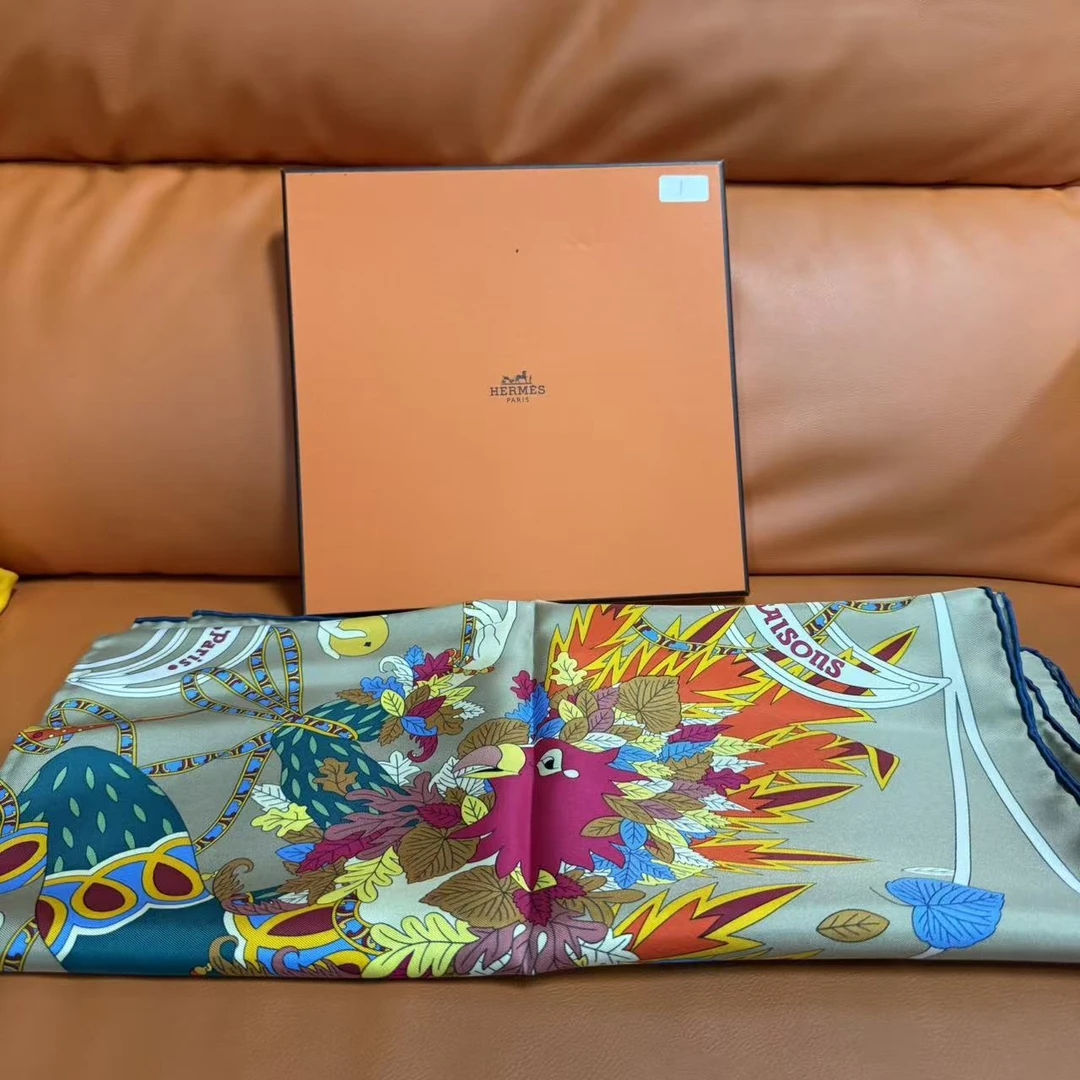 未使用 Hermes/爱马仕 【安则专属】方巾丝巾