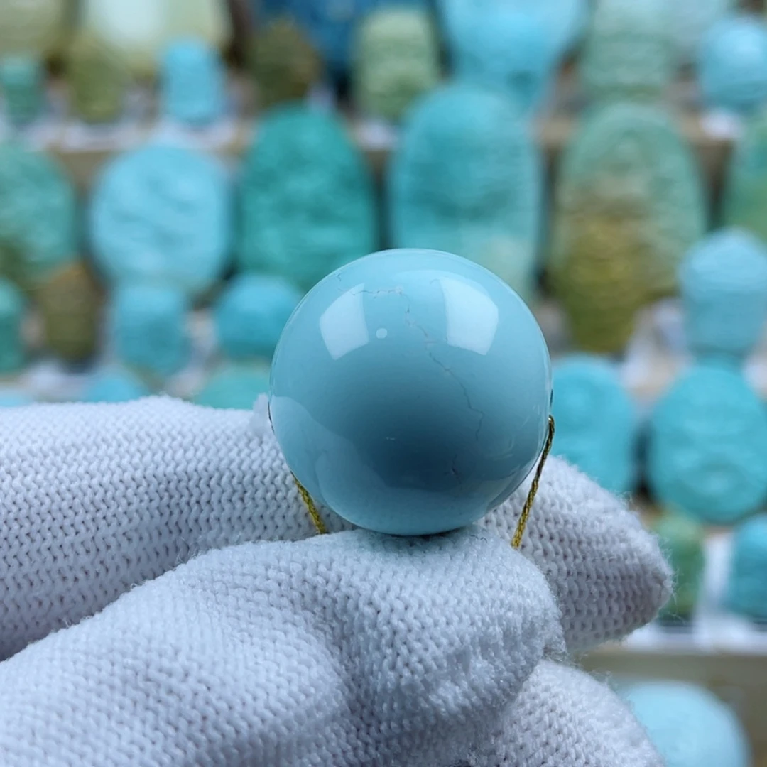 绿松石未镶嵌珠宝奇石22mm