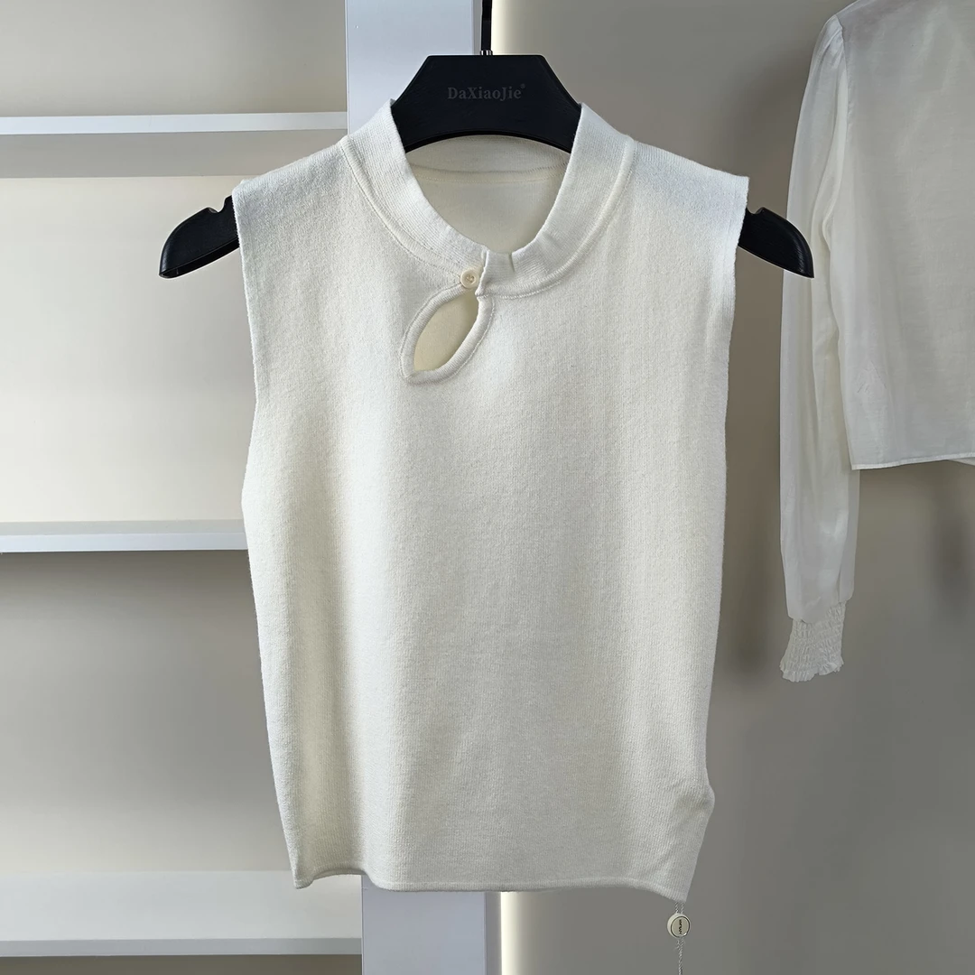 麦迪尚品【爱YL】K2178-1 春季针织马甲毛衣品牌折扣撤柜女装