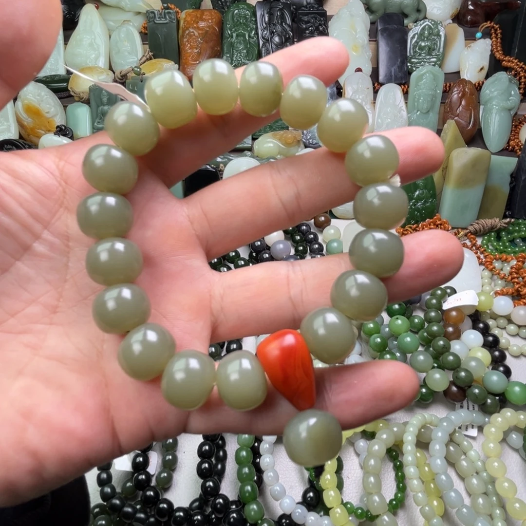 和田玉未镶嵌手链