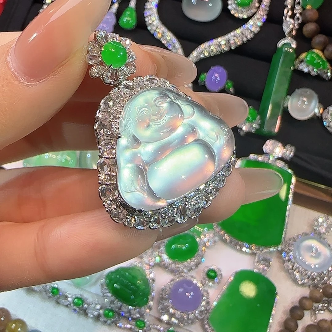 翡翠18K金镶嵌戒指