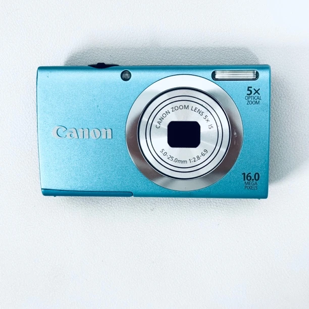 95新 Canon/佳能 a2400稀有蓝1600w像素20倍长焦带live人白景浓