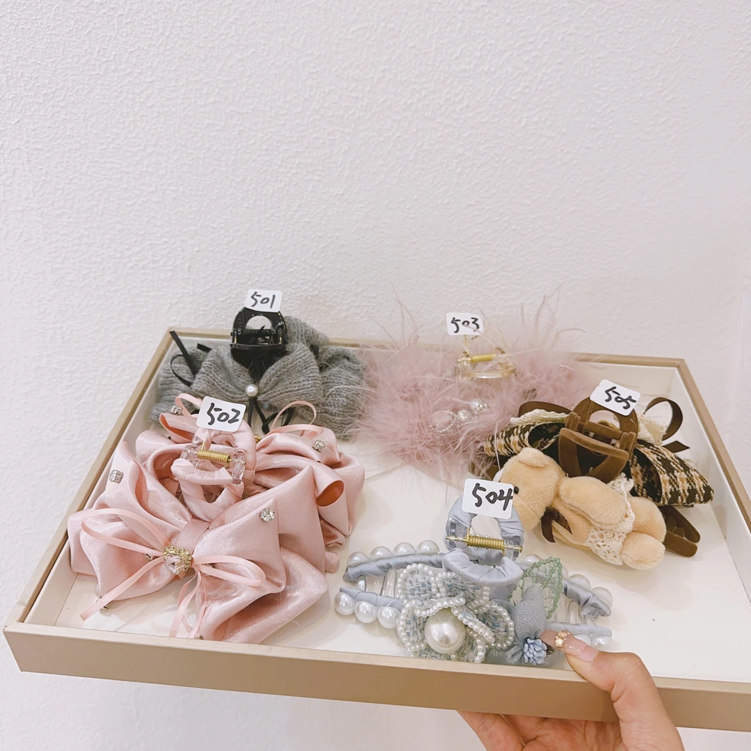 A501【满9.9元发】甜美可爱发饰发夹抓夹发绳发箍头饰发夹超仙