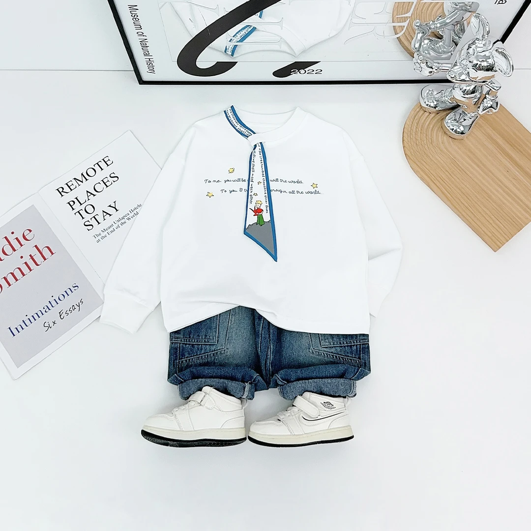 男童秋长袖T恤2025新款秋装儿童秋冬打底衫 HZ25886 悠悠童话童装