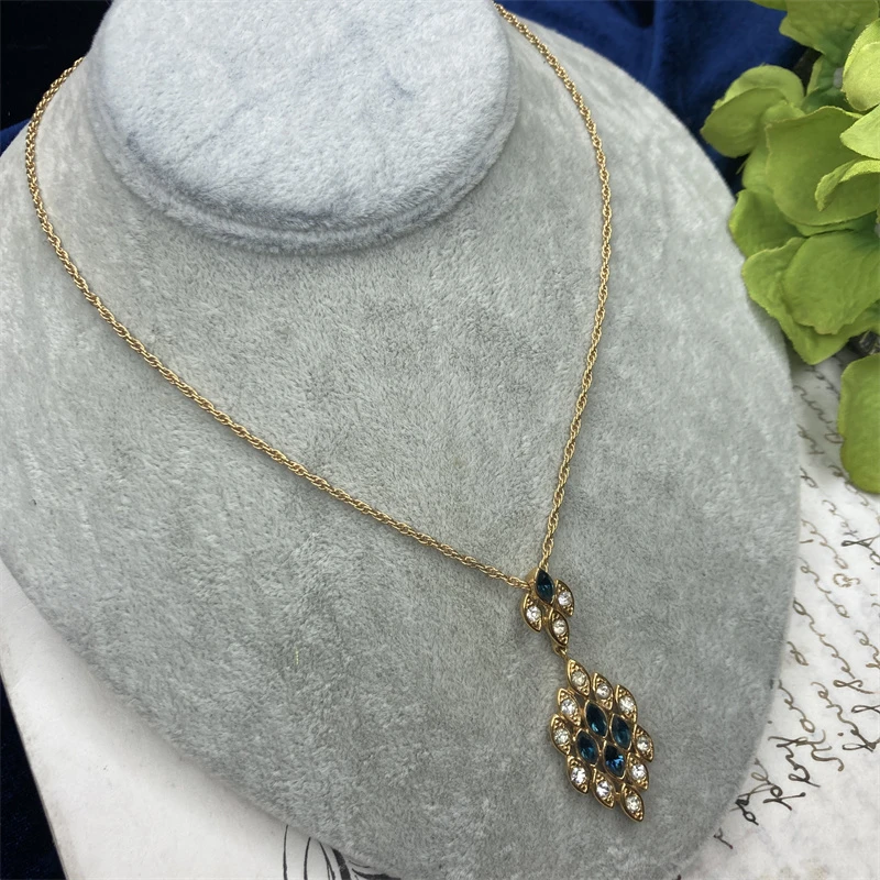 合金项链 A&S彩色菱方项链2-15【2071125-004】