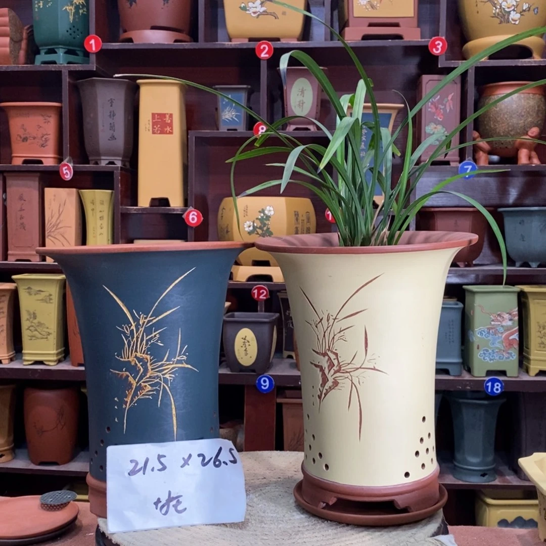 紫砂艺术紫砂花盆