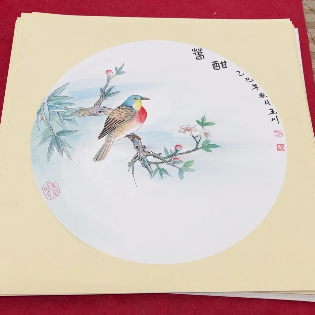 国画花鸟的翅膀和翅膀是