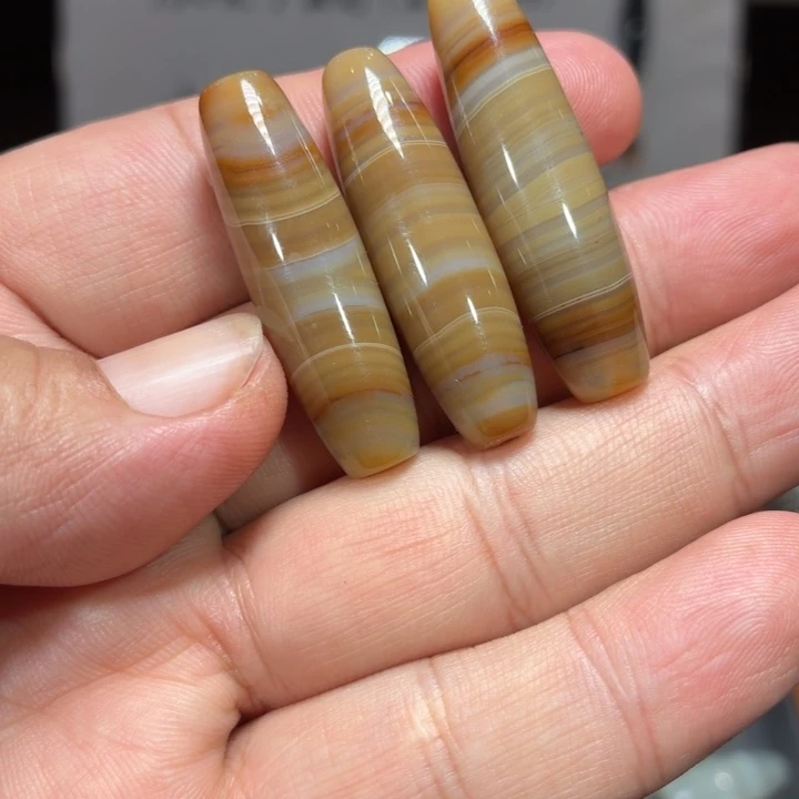 玛瑙/玉髓散珠_HEIMORI 天然天珠