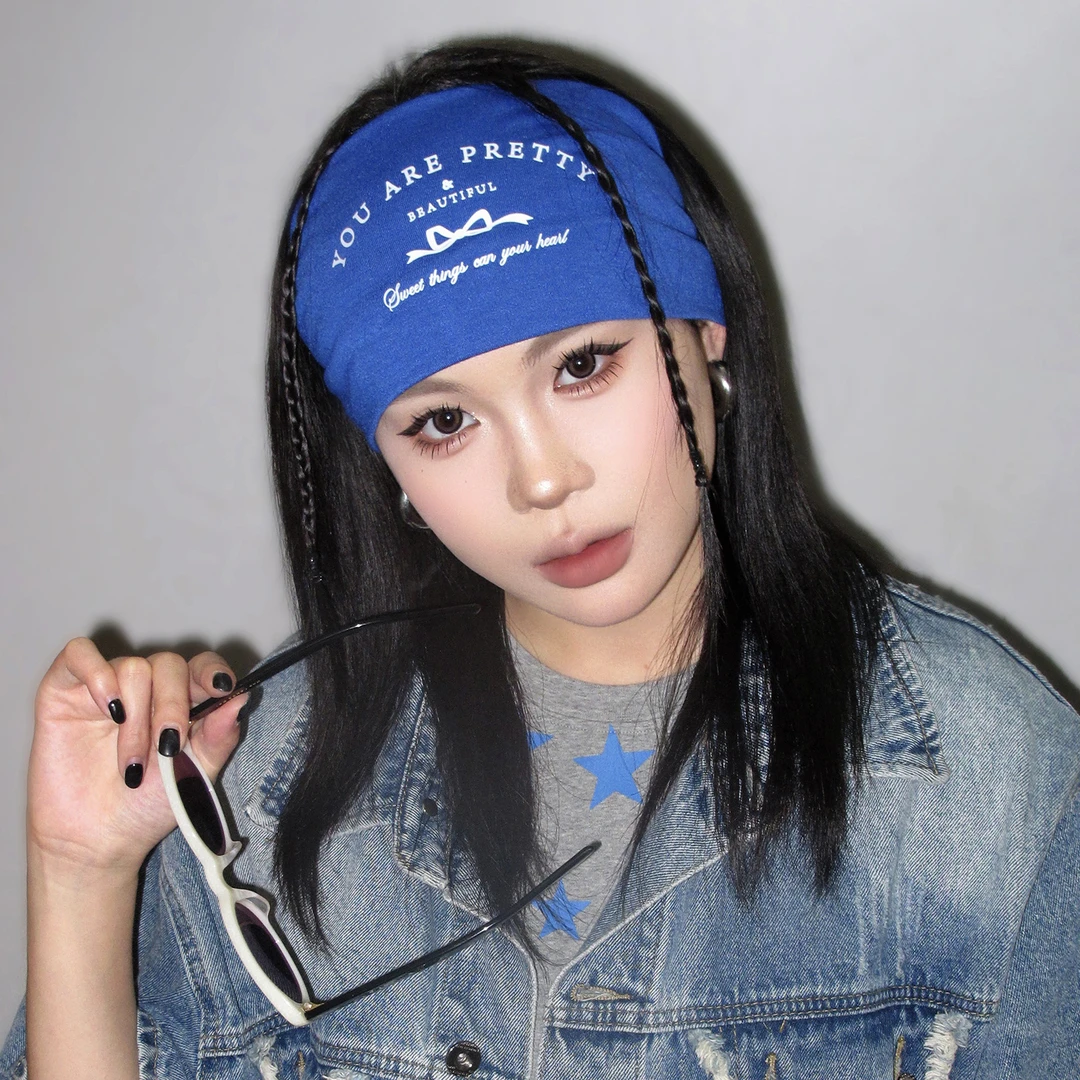ins头饰超宽边发带洗脸化妆美容洋气遮白发套纯色运动瑜伽跑步头