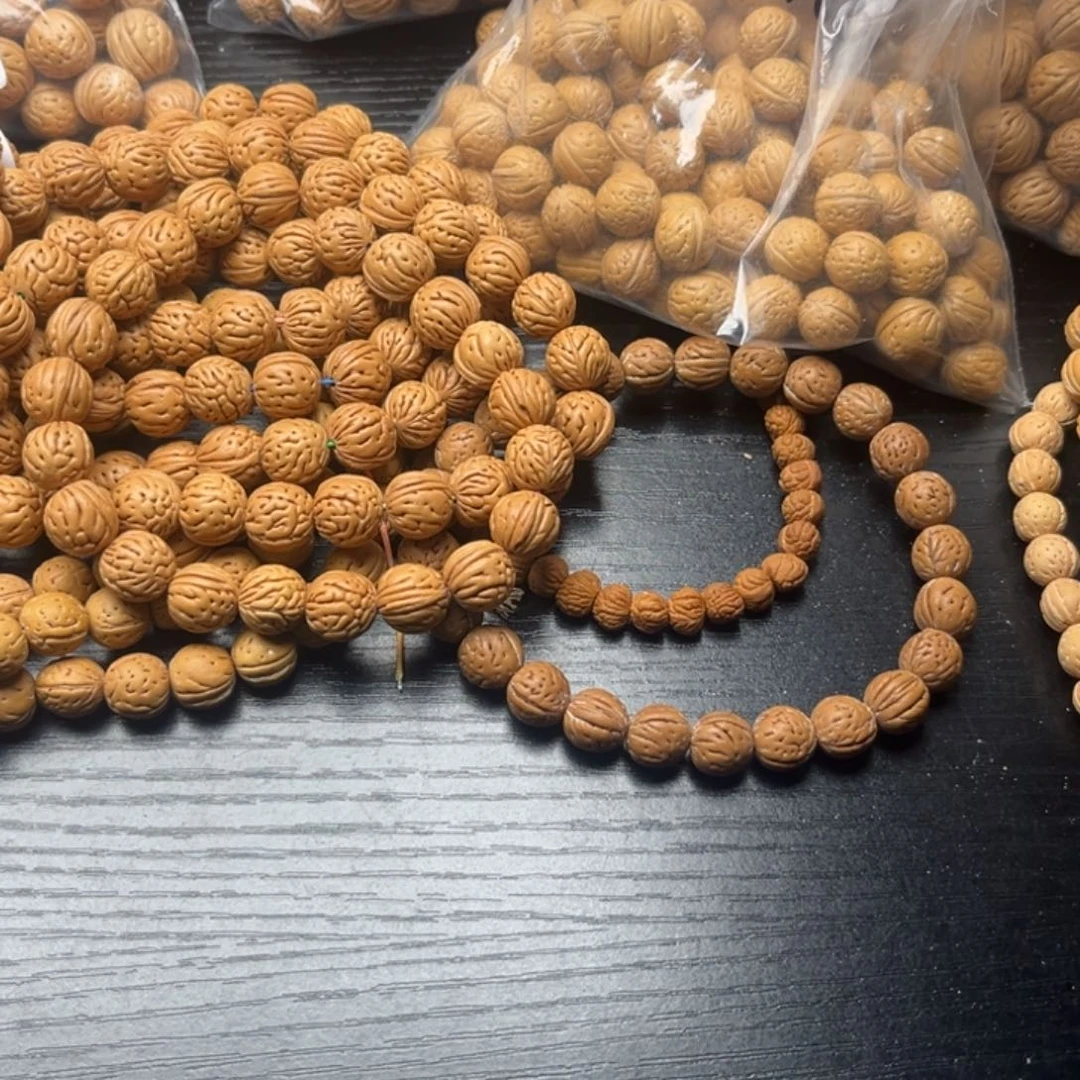 七***锵文玩核桃手串小桃核散籽批发