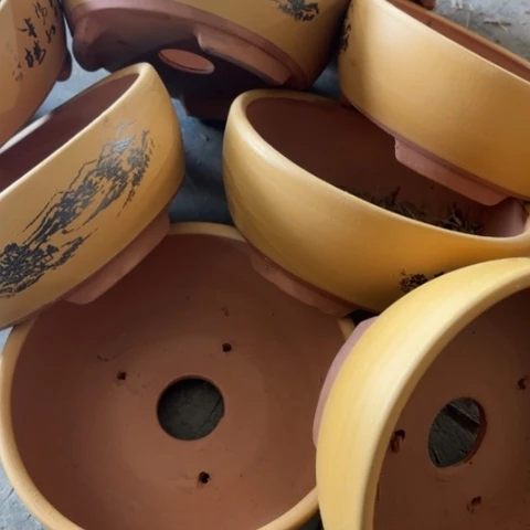 紫砂花盆100-8。